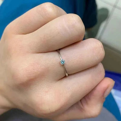 PAG & MAG - Bague en argent regardé 925 pour femme, émeraude créée, bague empilable, pierre précieuse verte, 193.as de plMi925 - Harmonie