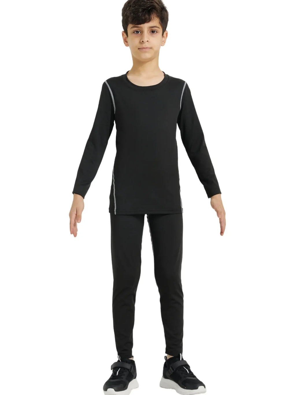 Combinaison de sport d'hiver pour enfants, sous - vêtements thermiques à séchage rapide, vêtements de Compression pour garçons et filles, pour basket - ball et Football - Harmonie