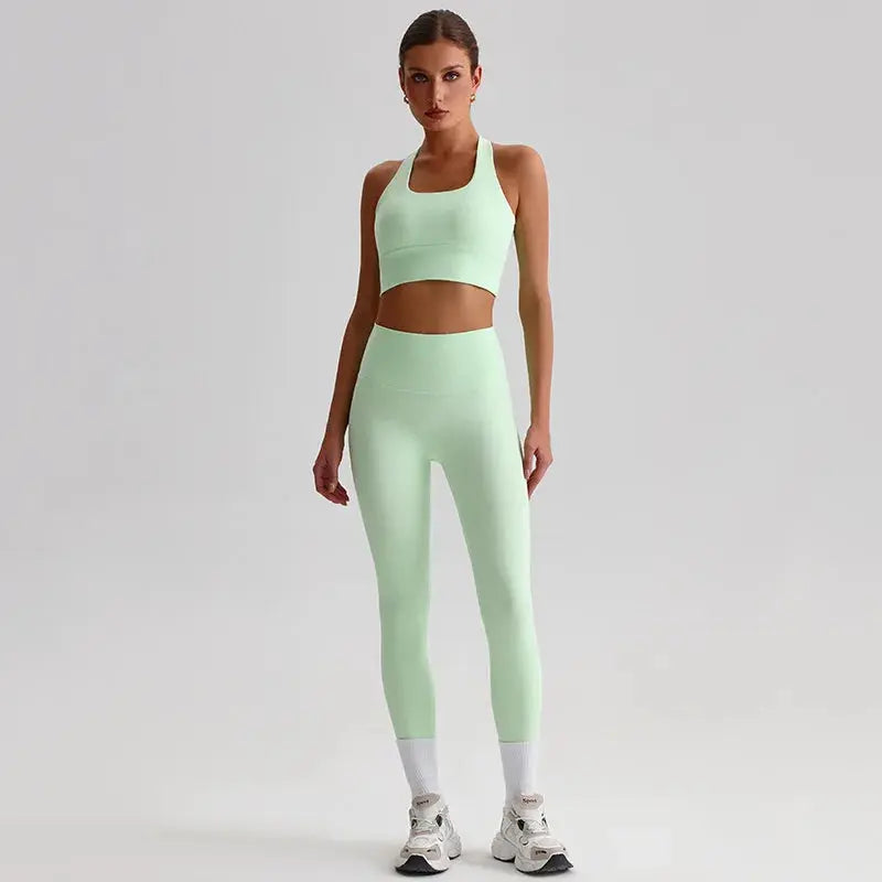 Ensemble Yoga Femme 2 Pièces - Brassière + Legging Harmonie