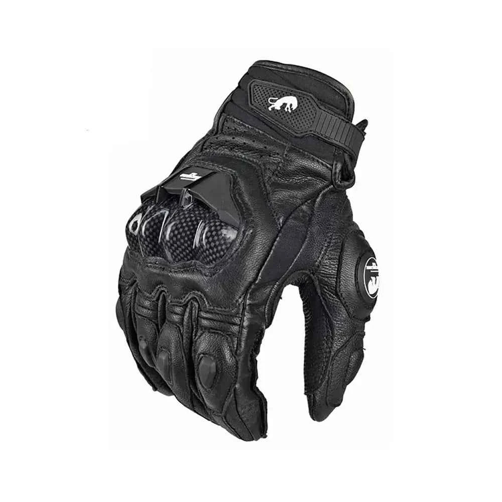 Gants de moto en cuir véritable pour hommes, équipement de protection, moto de course, haute qualité, Luva - Harmonie