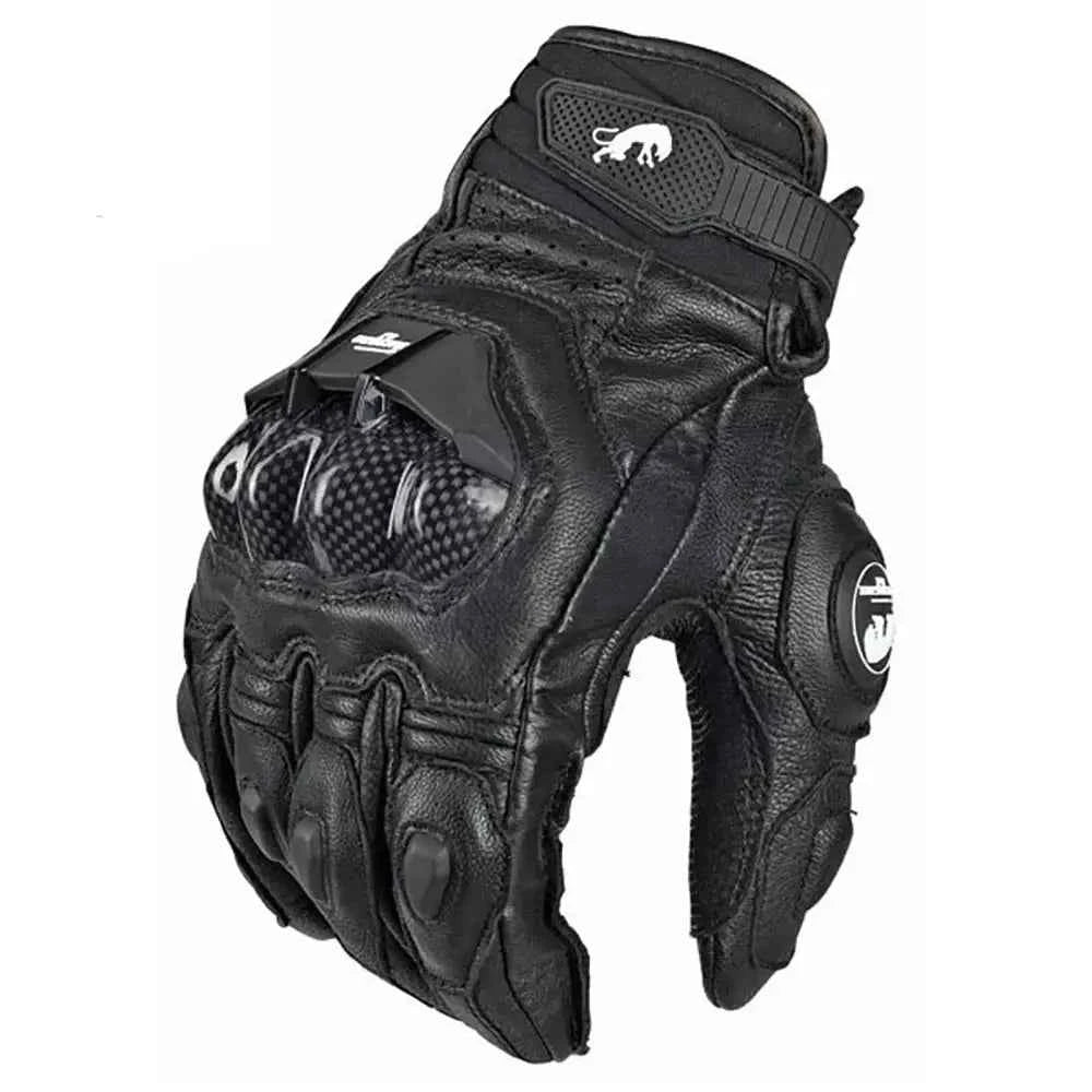 Gants de moto en cuir véritable pour hommes, équipement de protection, moto de course, haute qualité, Luva - Harmonie
