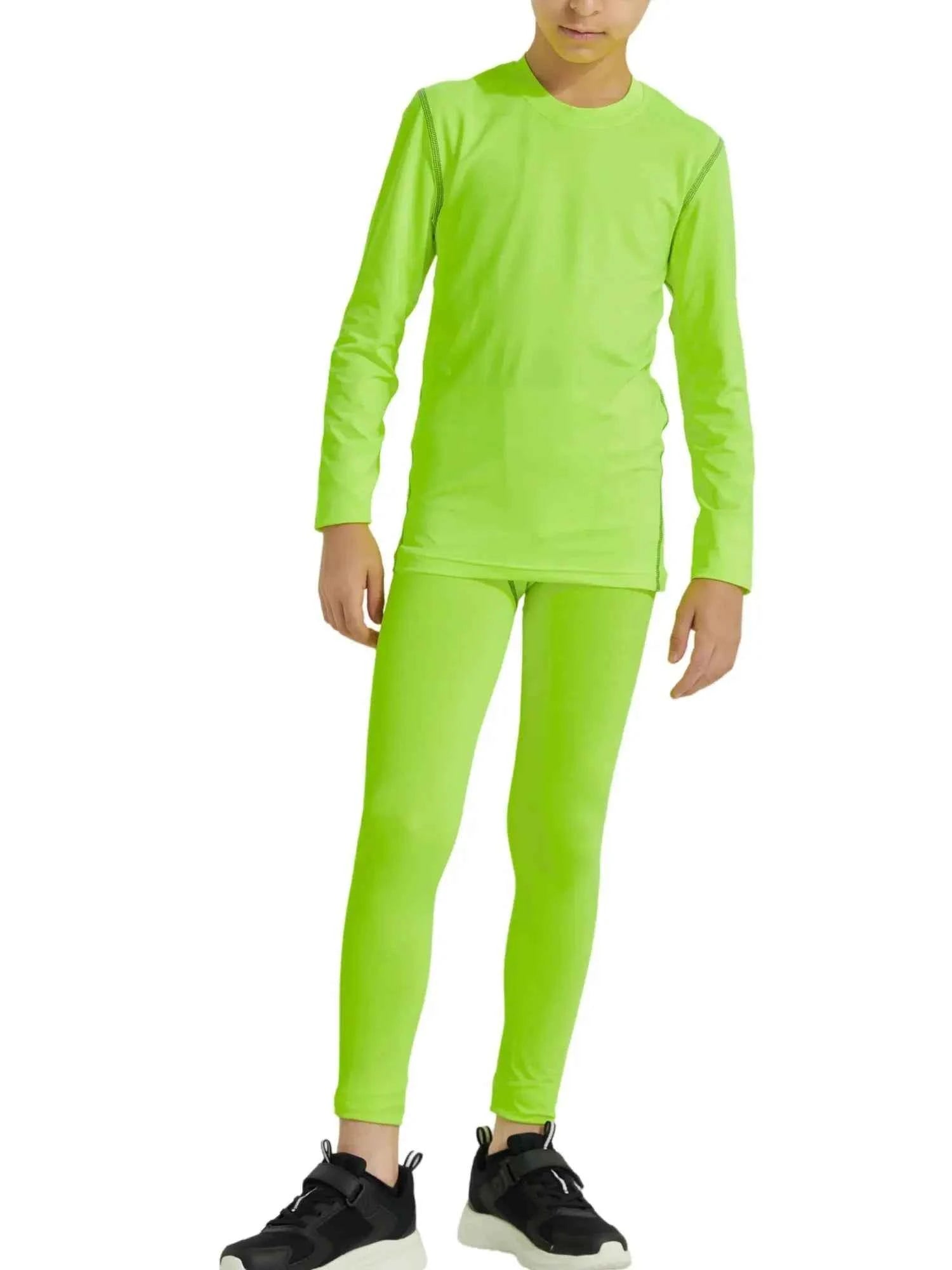 Combinaison de sport d'hiver pour enfants, sous - vêtements thermiques à séchage rapide, vêtements de Compression pour garçons et filles, pour basket - ball et Football - Harmonie