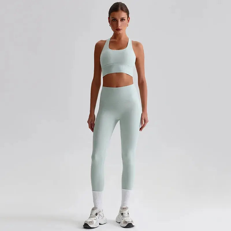 Ensemble Yoga Femme 2 Pièces - Brassière + Legging Harmonie