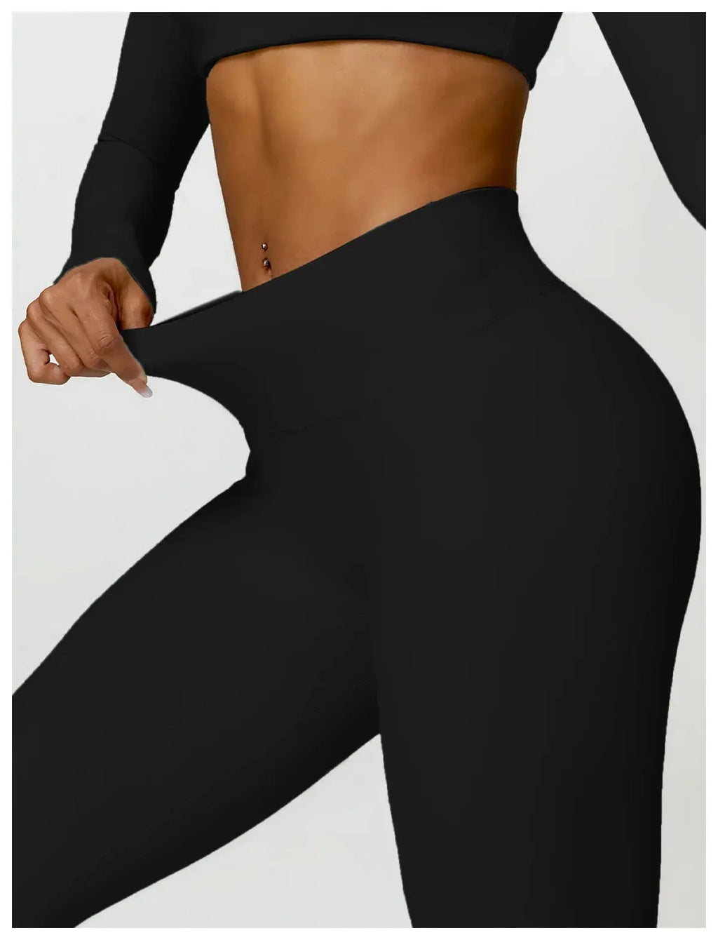 Ensemble 2piece pour femme fitness legging manche longue/soutient gorge Harmonie
