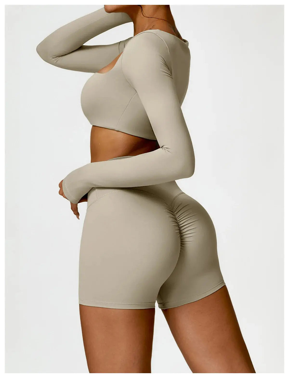 Ensemble 2piece pour femme fitness legging manche longue/soutient gorge Harmonie