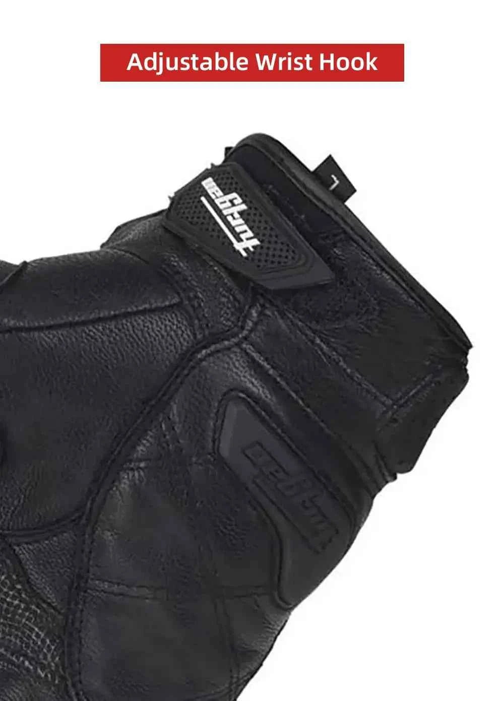 Gants de moto en cuir véritable pour hommes, équipement de protection, moto de course, haute qualité, Luva - Harmonie