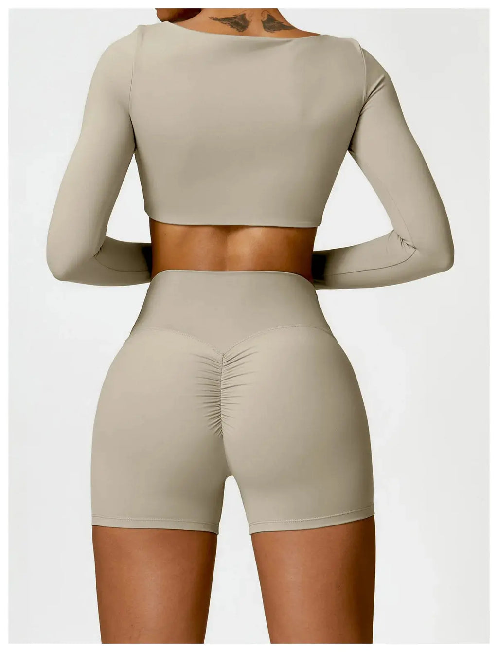 Ensemble 2piece pour femme fitness legging manche longue/soutient gorge Harmonie