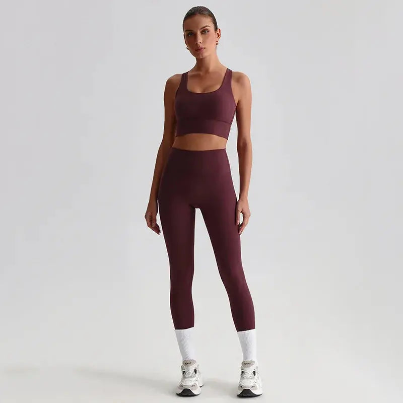 Ensemble Yoga Femme 2 Pièces - Brassière + Legging Harmonie