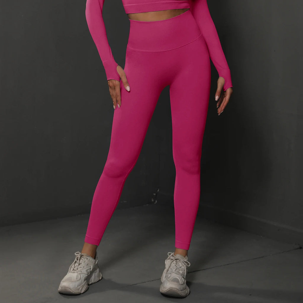 Leggings de Gym Femme – Sans Couture, Taille Haute, Effet Lifting Harmonie Harmonie