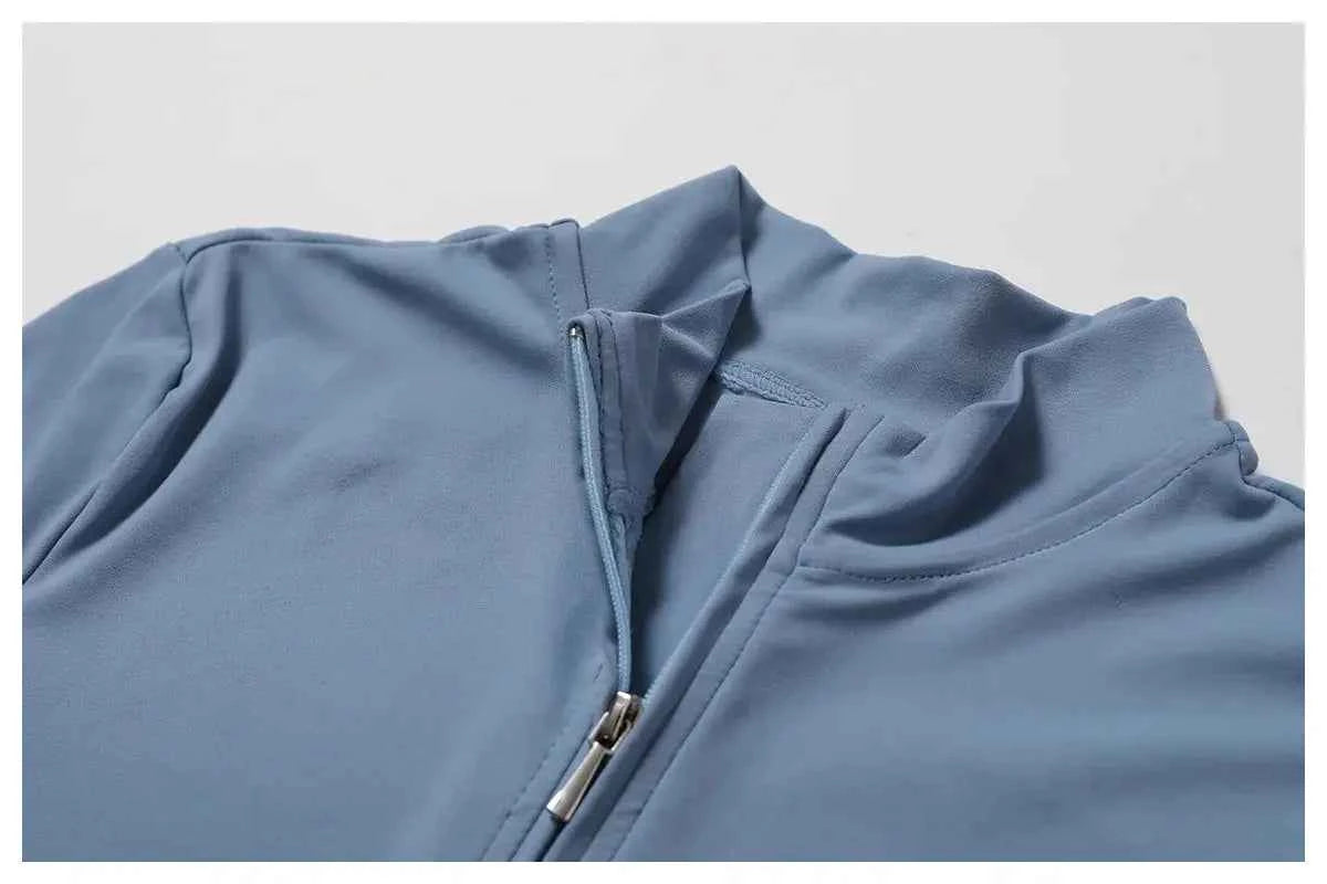 Combinaisons pour femmes, combinaison une pièce avec fermeture éclair, manches longues, ensemble de Yoga, vêtements d'entraînement Push Up, Fitness, body, vêtements de sport, survêtement