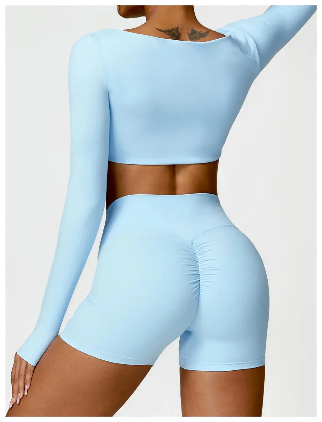 Ensemble 2piece pour femme fitness legging manche longue/soutient gorge Harmonie