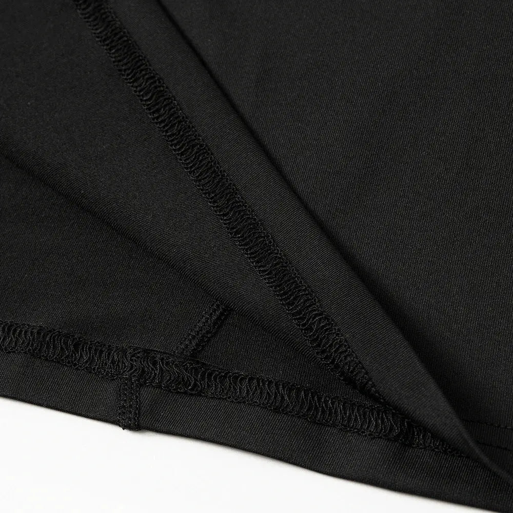 Chemises de Compression à manches longues et col haut pour hommes, collants de sport Cool et sec, Protection solaire, sous-vêtements de course, hauts de gymnastique - Harmonie