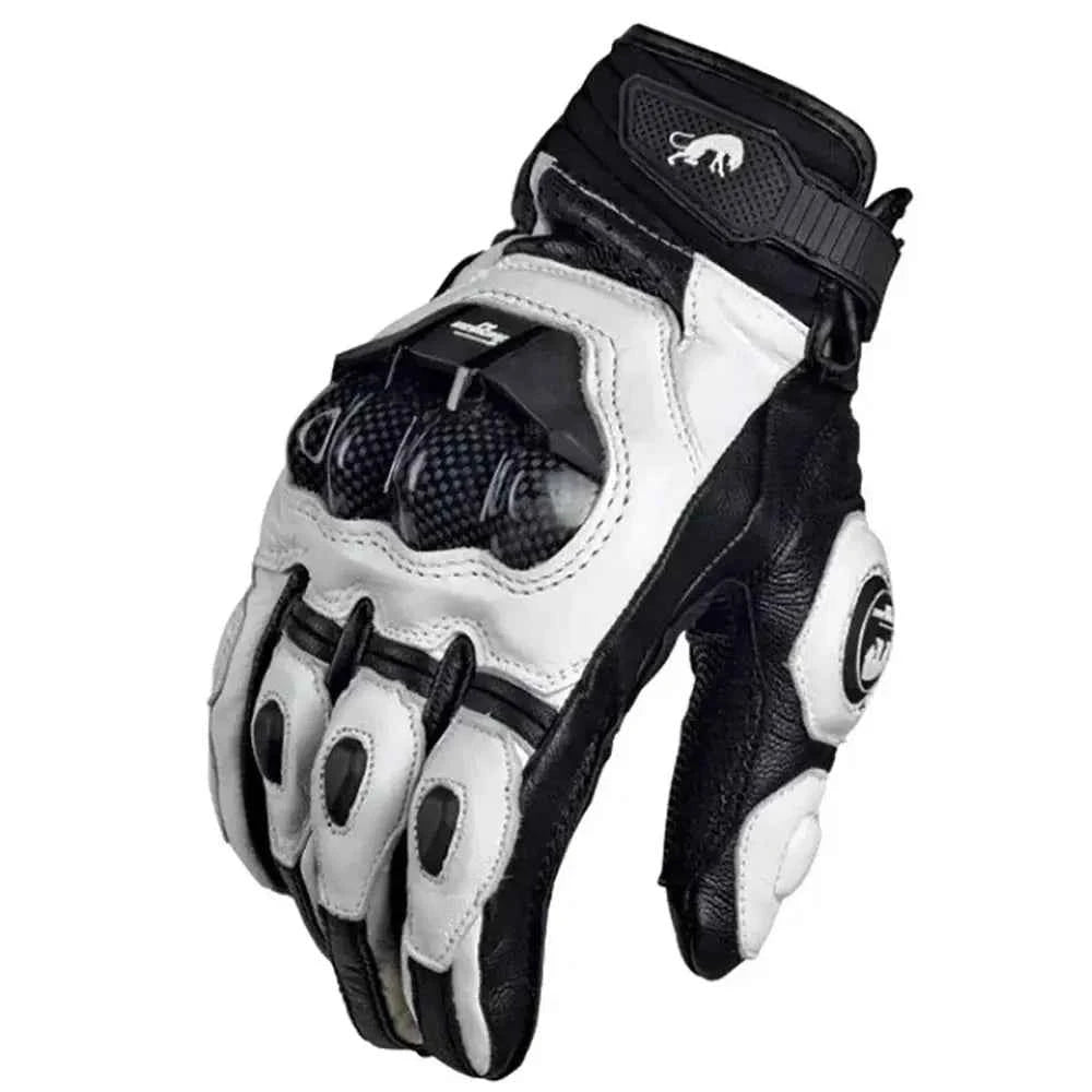 Gants de moto en cuir véritable pour hommes, équipement de protection, moto de course, haute qualité, Luva - Harmonie