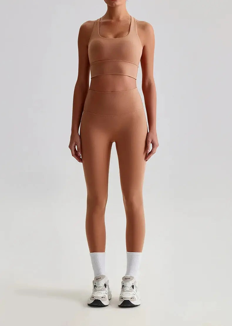 Ensemble Yoga Femme 2 Pièces - Brassière + Legging Harmonie