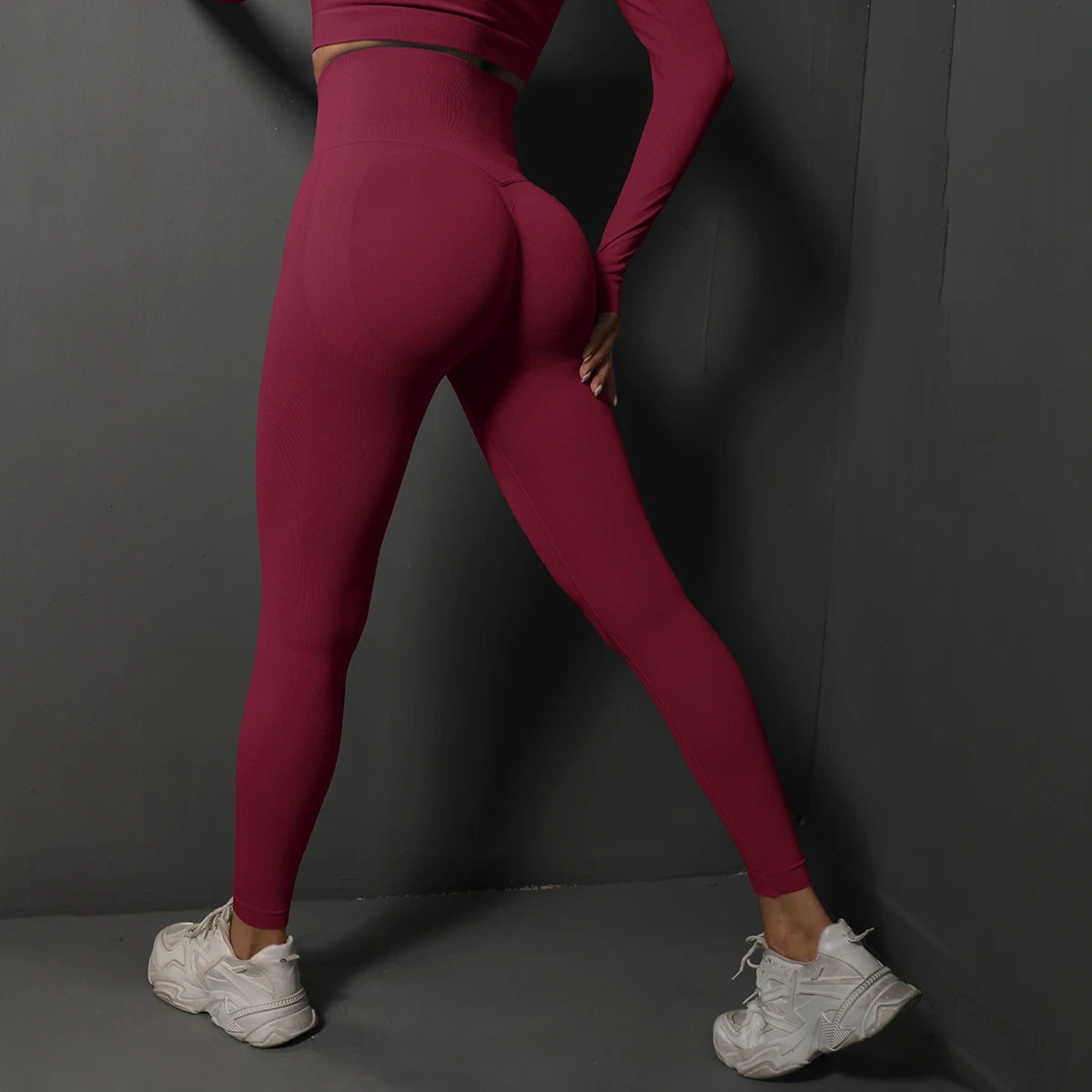 Leggings de Gym Femme – Sans Couture, Taille Haute, Effet Lifting Harmonie Harmonie
