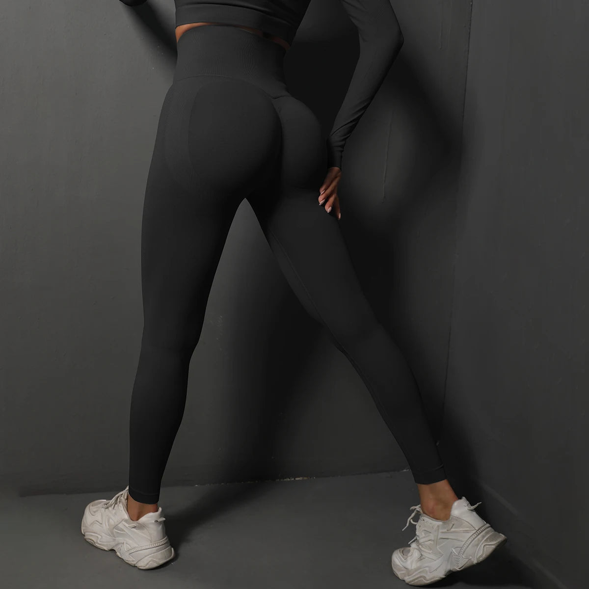 Leggings de Gym Femme – Sans Couture, Taille Haute, Effet Lifting Harmonie Harmonie