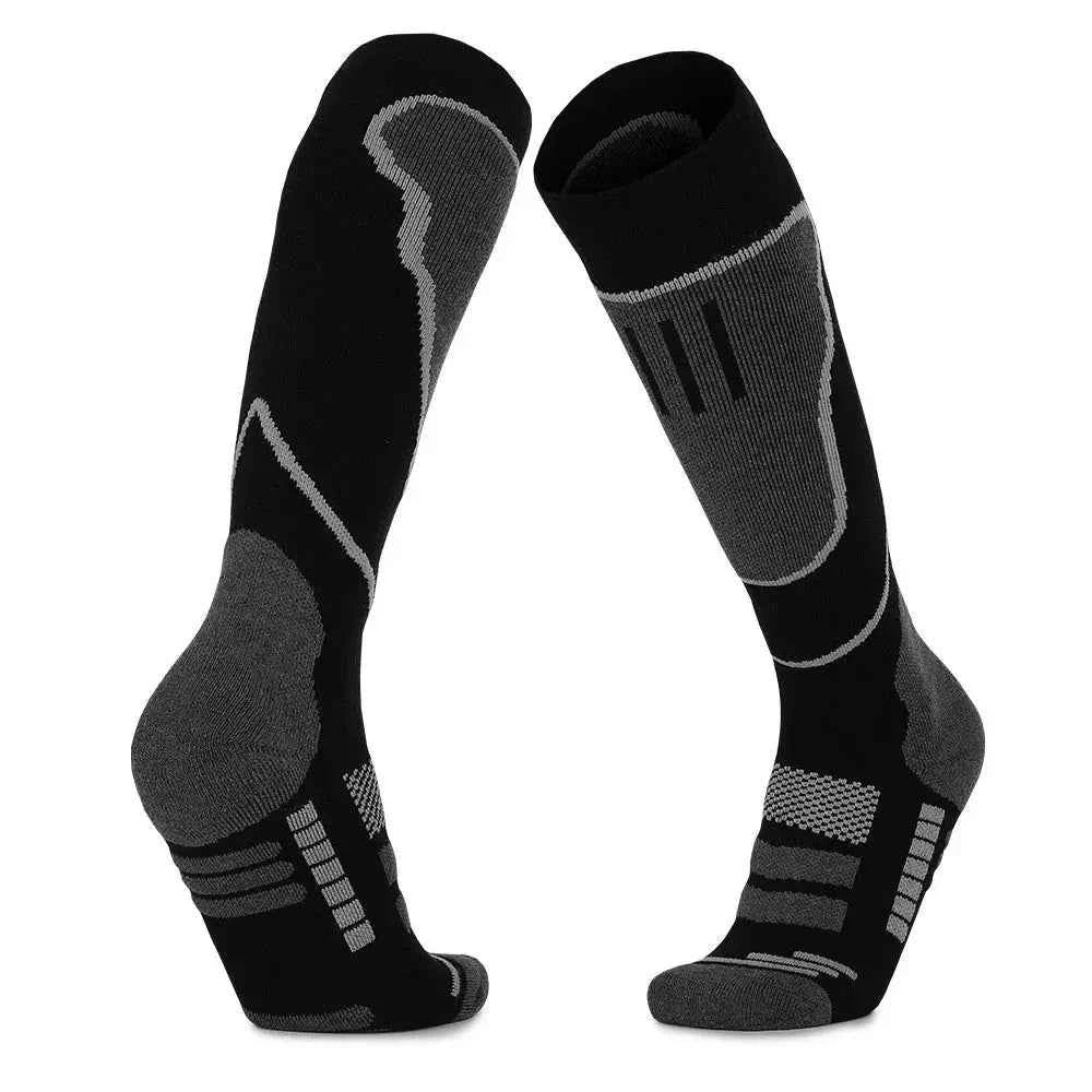 YANBIGUO 2 paires de chaussettes de Ski en laine, chaussettes chaudes thermiques jusqu'aux genoux pour temps froid pour le snowboard, la neige, l'hiver, la chasse - Harmonie