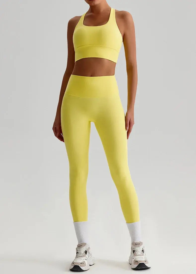 Ensemble Yoga Femme 2 Pièces - Brassière + Legging Harmonie