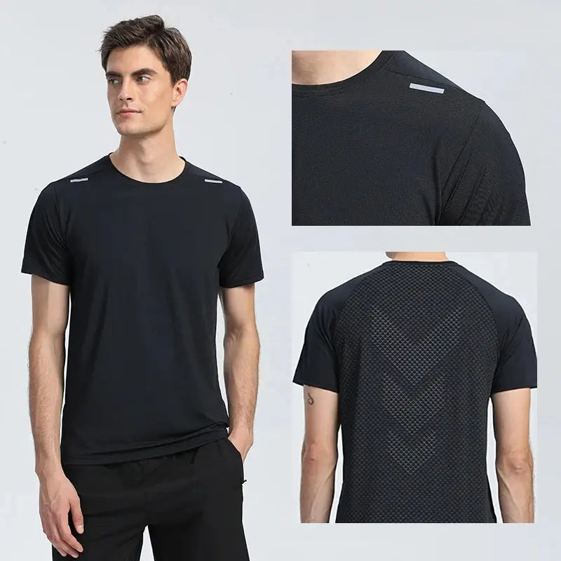 T-Shirt Fitness Homme - Séchage Rapide & Respirant Sport - Harmonie