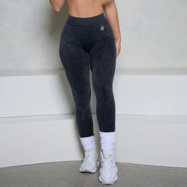 Leggings Femme Scrunch Fesses Denim Sport Harmonie Harmonie