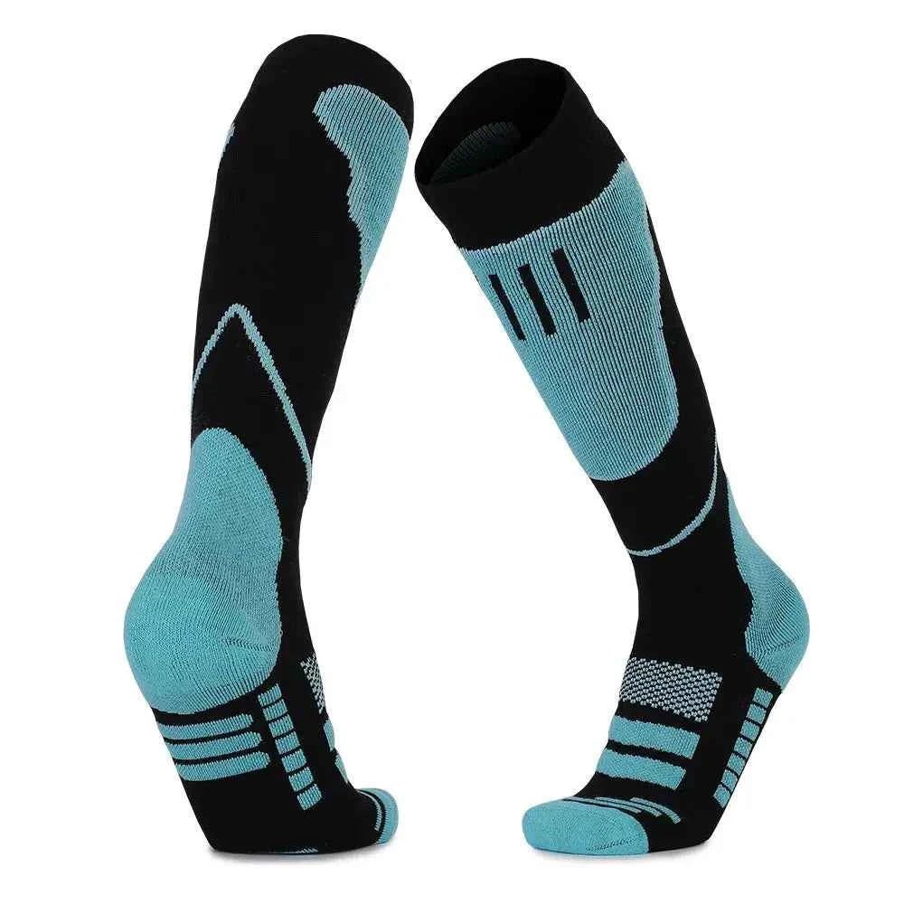 YANBIGUO 2 paires de chaussettes de Ski en laine, chaussettes chaudes thermiques jusqu'aux genoux pour temps froid pour le snowboard, la neige, l'hiver, la chasse - Harmonie