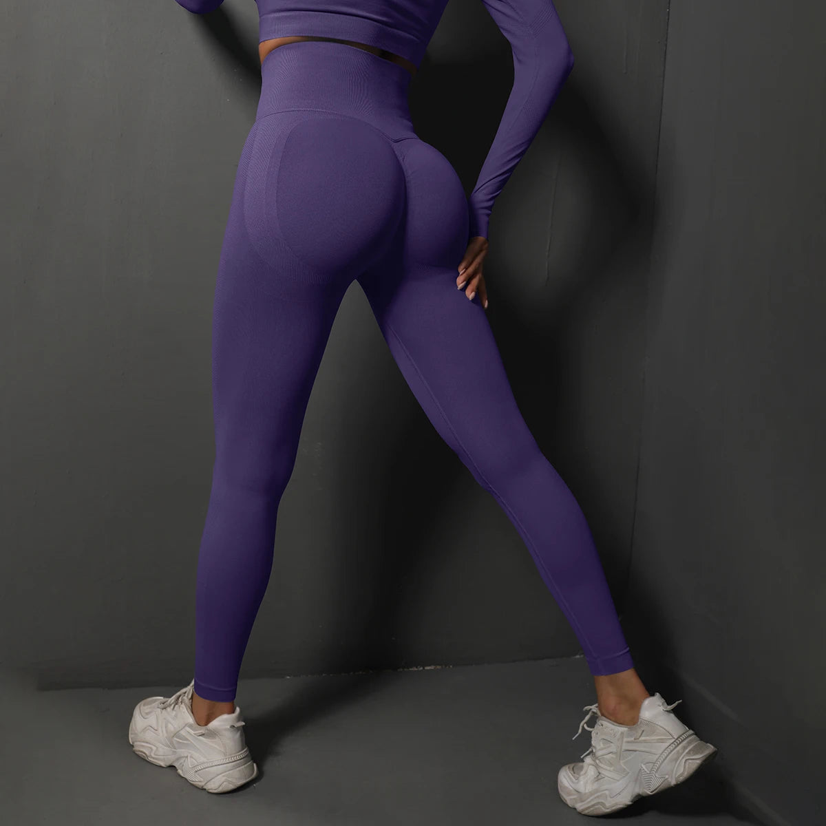 Leggings de Gym Femme – Sans Couture, Taille Haute, Effet Lifting Harmonie Harmonie