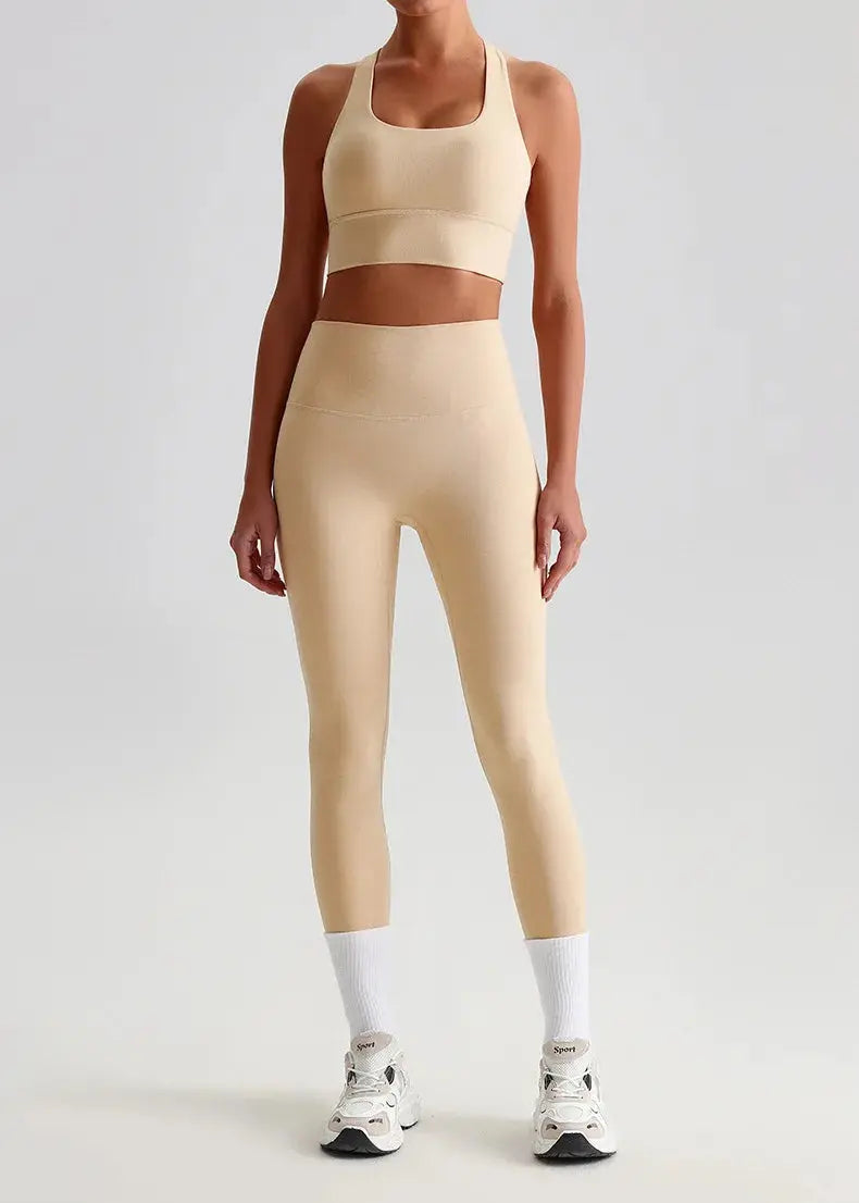 Ensemble Yoga Femme 2 Pièces - Brassière + Legging Harmonie