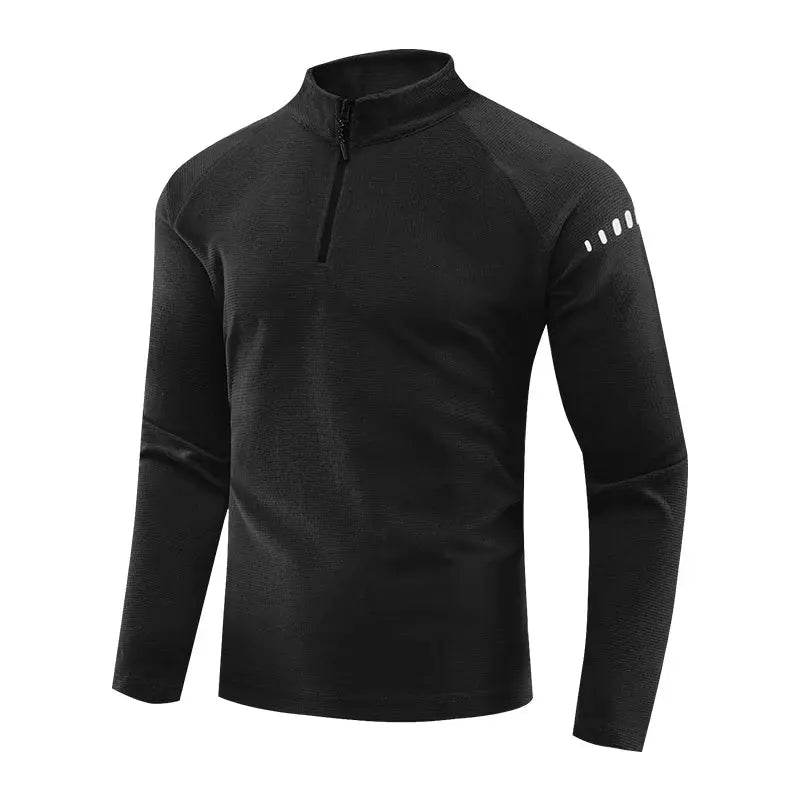 T-shirt réfléchissant à manches longues pour hommes, vêtements de sport, manteau noir respirant, pour gymnastique, Jogging, Fitness, printemps et automne Harmonie